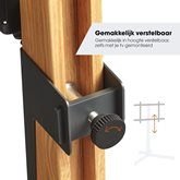 TVS 3695 | tv vloerstandaard | Eikenhoud & staal | 40-77" 10